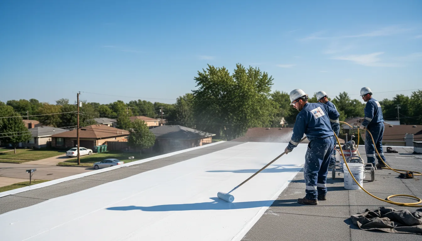 Commercial roof coating in Douglassville, PA near me